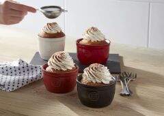 Emile Henry Fırın Kabı Ramekin No.9 Burgundy 2´l Setl Kırmızı/Burgundy