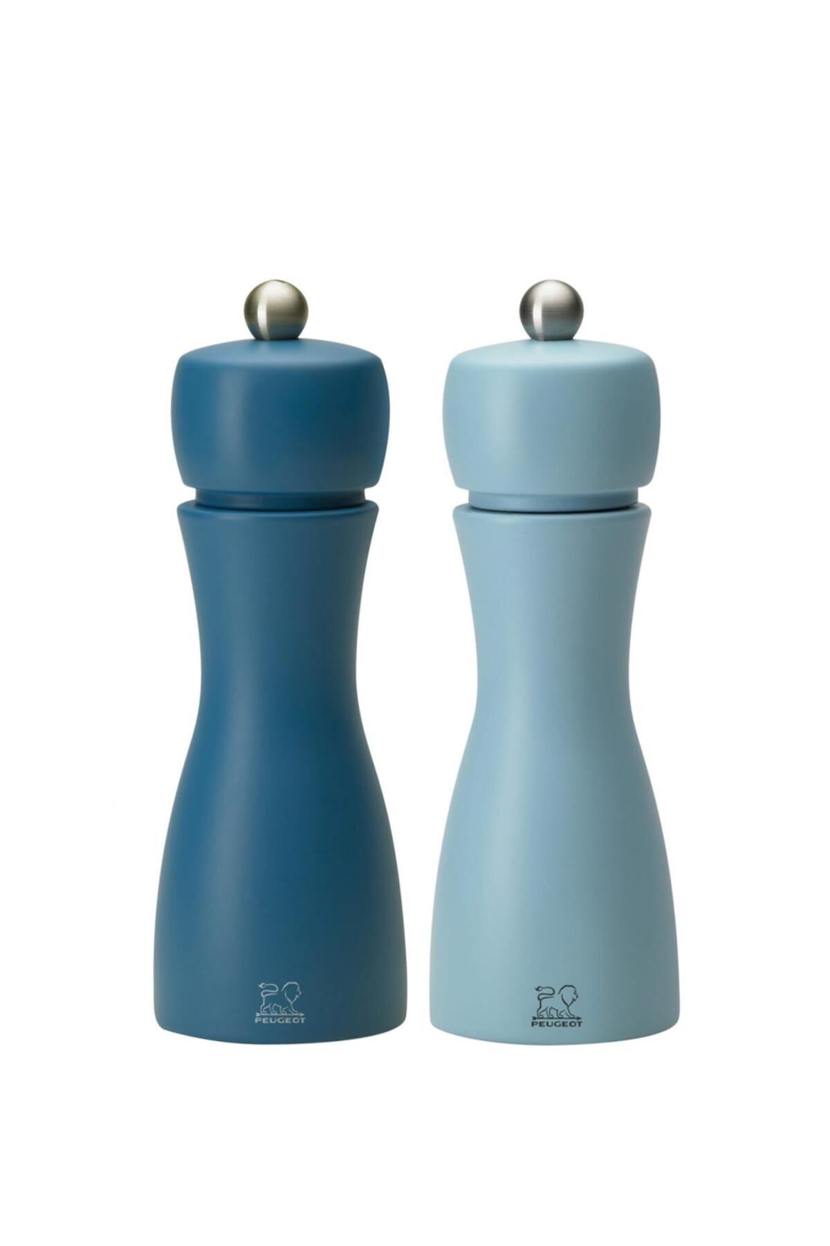 Peugeot Tahiti Karabiber+Tuz Değirmeni 2 li Set 15 cm Mavi