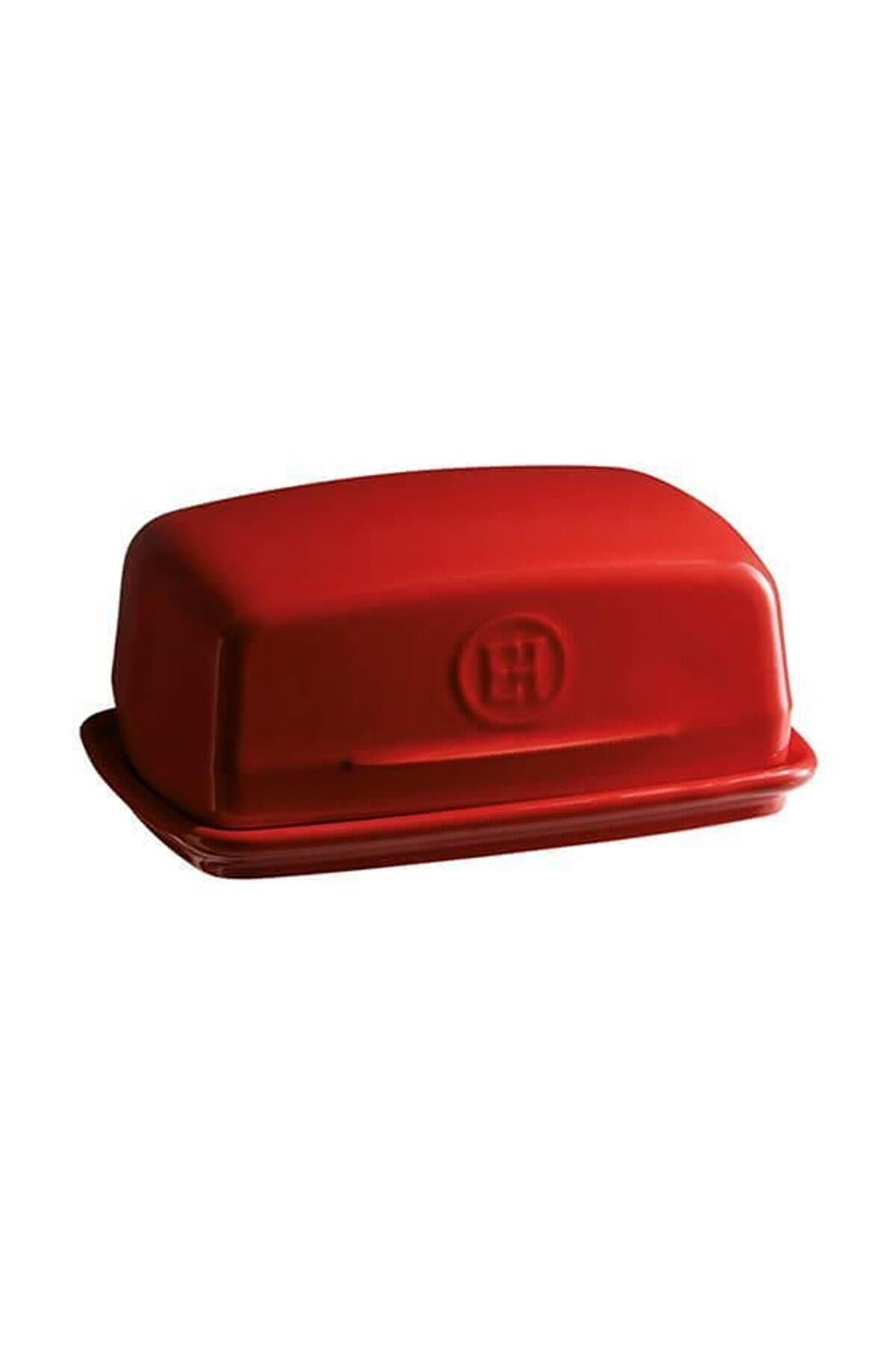 Emile Henry Tereyağlık Dikdörtgen 400 ml Kırmızı/Burgundy