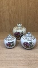 Güral Porselen El Dekoru 12 cm Kadife Kutulu Nar Obje