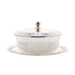 Queen Anne İngiliz Gümüşü Reçellik 10.5 x 11.5 x 8 cm