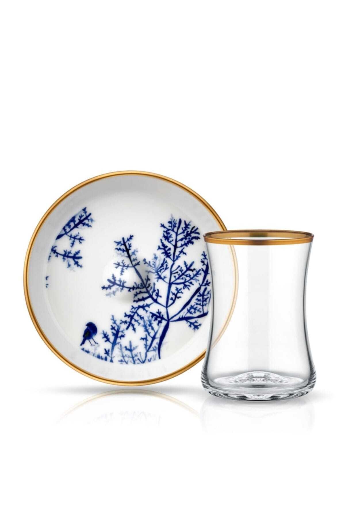 Koleksiyon Tiryaki Çay Seti 6 lı Bahar