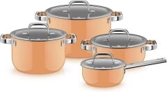 Wmf  Fusiontec Tencere Seti 4 Parça Papaya Turuncu
