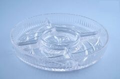 Queen Anne İngiliz Gümüşü Beş Bölmeli Kapaklı Servis 25 Cm