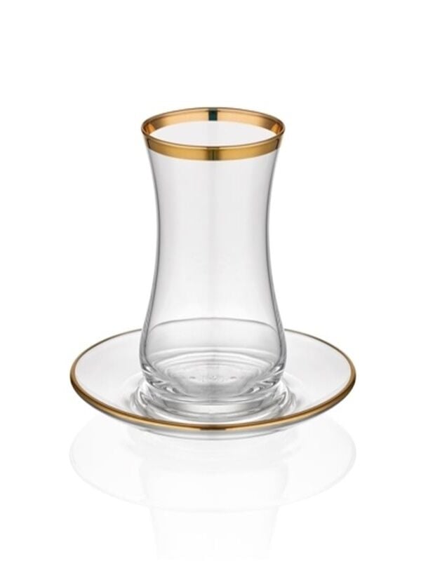 DECORİUM ARS 719 12 PRC. CAY TAKIMI DALIA ALTIN