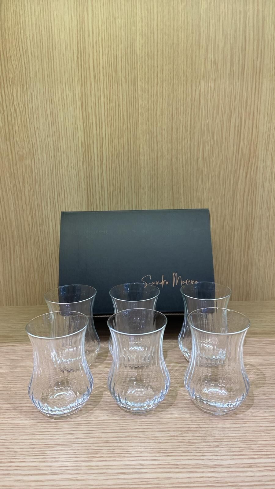 Bohemia Kristal Sandro Moreno Kristal Optikli 6 lı Çay Bardağı