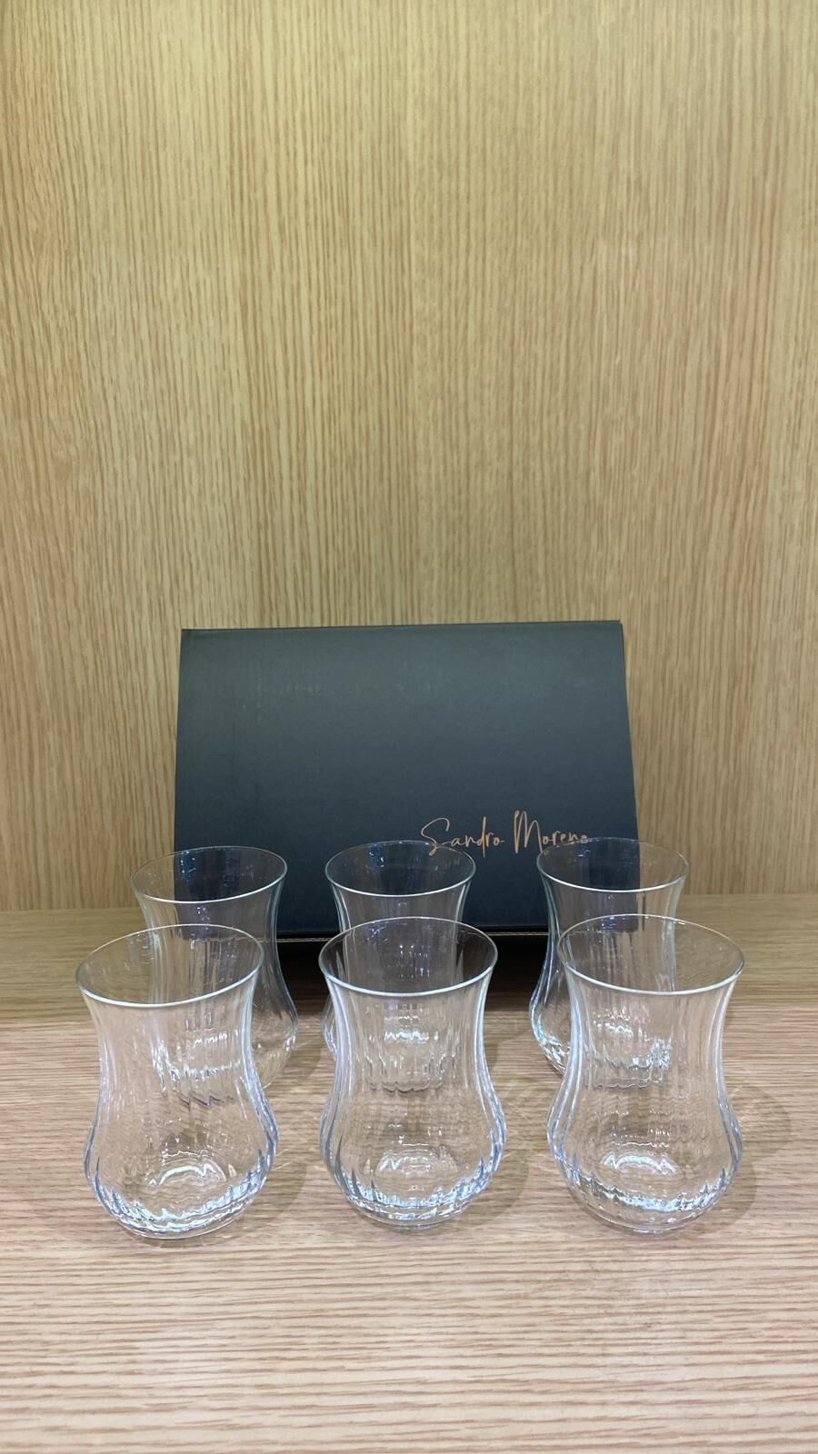 Bohemia Kristal Sandro Moreno Kristal Optikli 6 lı Çay Bardağı