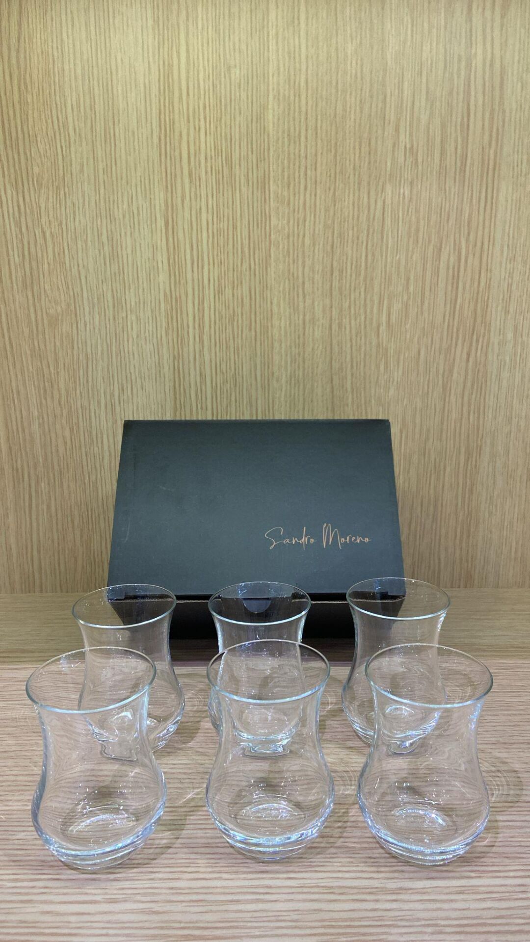 Bohemia Kristal Sandro Moreno Kristal 6 lı Çay Bardağı