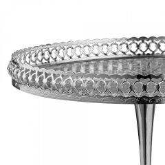 Queen Anne İngiliz Gümüşü Ayaklı Kek Pasta Sunumluk 28 cm