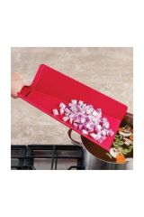 Joseph Joseph Chop2Pot Büyük Katlanır Kesme Tahtası- Kırmızı