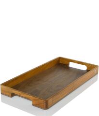 Adhoc Serve Sunum Tepsisi Ahşap 60cm x 31cm x 5cm