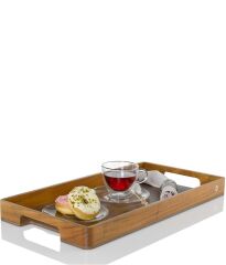 Adhoc Serve Sunum Tepsisi Ahşap 60cm x 31cm x 5cm
