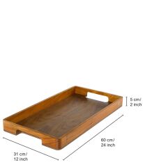 Adhoc Serve Sunum Tepsisi Ahşap 60cm x 31cm x 5cm