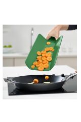 Joseph Joseph Chop2Pot Küçük Katlanır Kesme Tahtası- Kırmızı