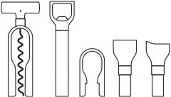 WMF Baric Sommelier Şarap Tirbüşon Seti 5 Parça Ceviz Ahşap Kutulu