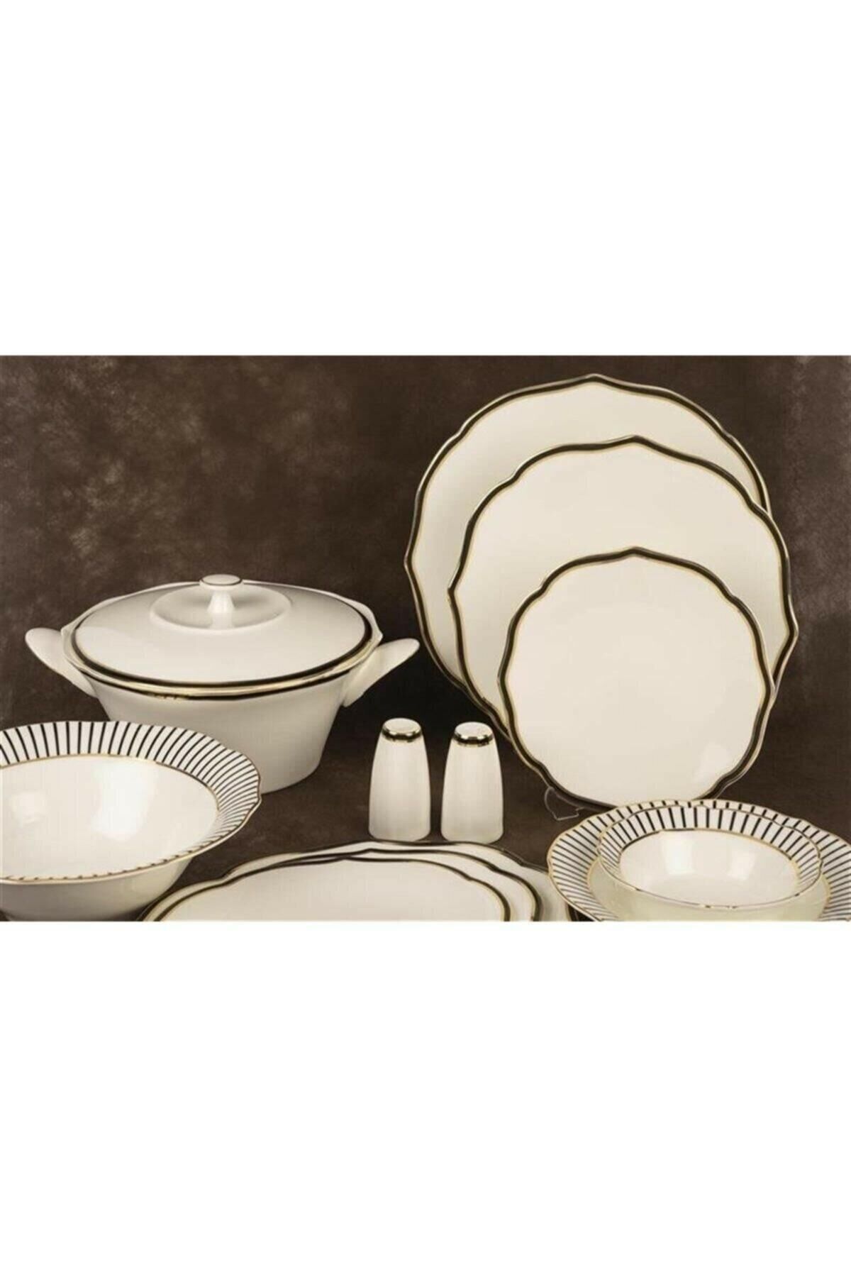 Mikasa Moor Bellini Siyah 74 Parça 12 Kişilik Yemek Takımı