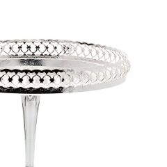 Queen Anne İngiliz Gümüşü Ayaklı Kek Pasta Sunumluk 23 cm