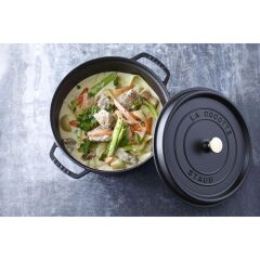 Staub La Cocotte Döküm Tencere Siyah 28 cm 6,75 lt Yuvarlak