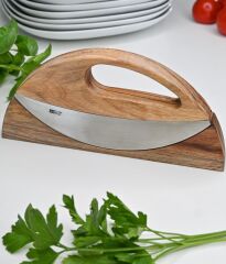 Adhoc Wave İki Bıçaklı Zırh Ahşap Standlı 19,8 cm