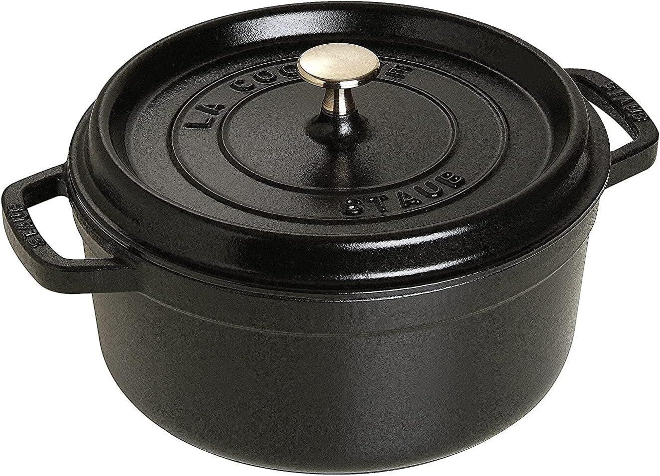 Staub La Cocotte Döküm Tencere Siyah 24 cm 3,7 lt Yuvarlak