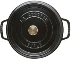 Staub La Cocotte Döküm Tencere Siyah 24 cm 3,7 lt Yuvarlak