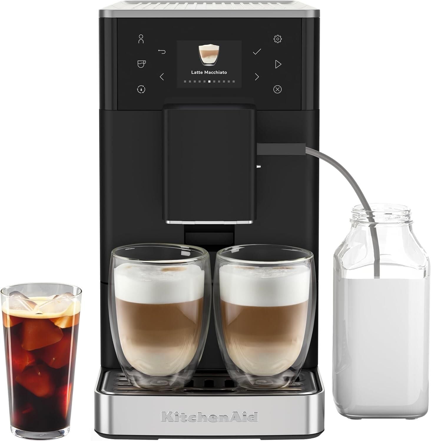 KitchenAid Tam Otomatik Espresso Makinesi KF3 Buzlu Kahve Özellikli - Matte Black