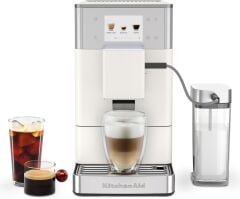 KitchenAid Tam Otomatik Espresso Makinesi KF4 Buzlu Kahve Özellikli - Porcelain White