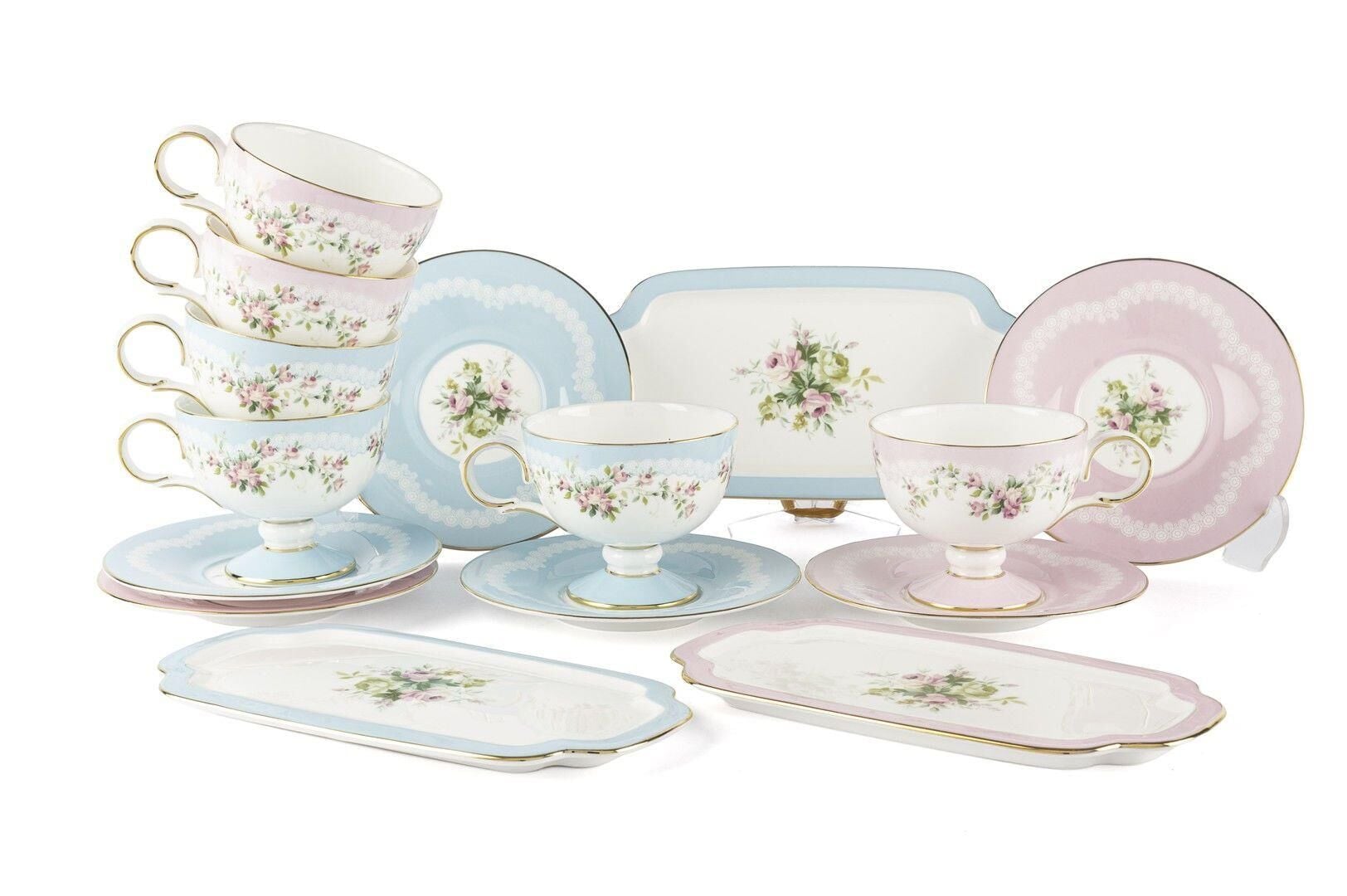 Mikasa Moor Rose Charm 15 Prç 6lı Kahve Fincanı Seti 90cc