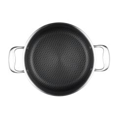 Leggno Elite Pro 3Ply Petek Dokulu Çelik Derin Tencere 28 cm