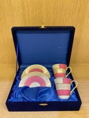 Güral Porselen El Dekoru 2 Kişilik Türk Kahve Fincan Takımı