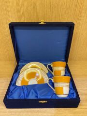 Güral Porselen El Dekoru 2 Kişilik Türk Kahve Fincan Takımı