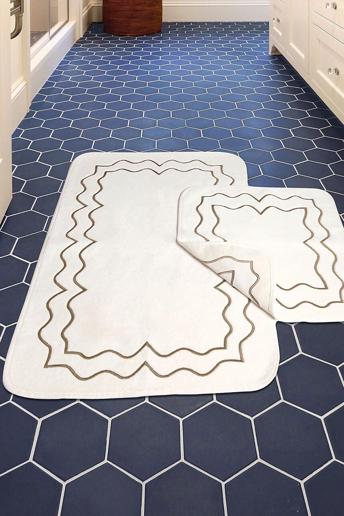 Nazik Home Helena Vizon 2 li Paspas Set Vizon 70*120