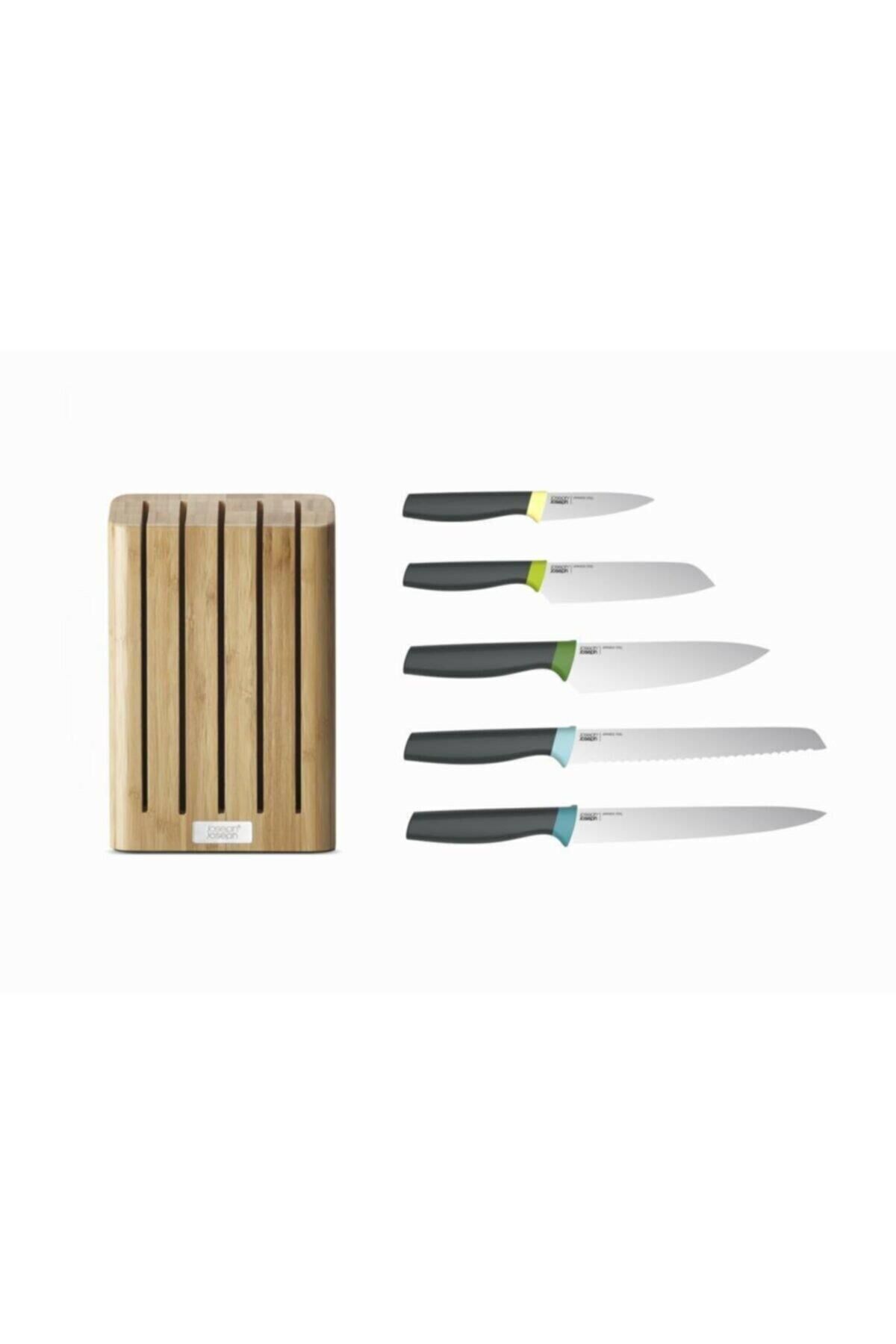Joseph Joseph Elevate 5 li Bıçak Bambu Blok Set