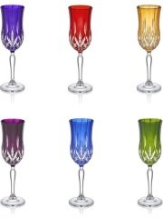 DECORİUM ARS 3606 6 PRC. LIKOR KADEHI CRISTALLINE 6 RENK ASORTI