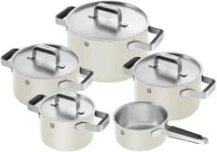Zwilling Pure Tencere Seti 5 Parça Fildişi