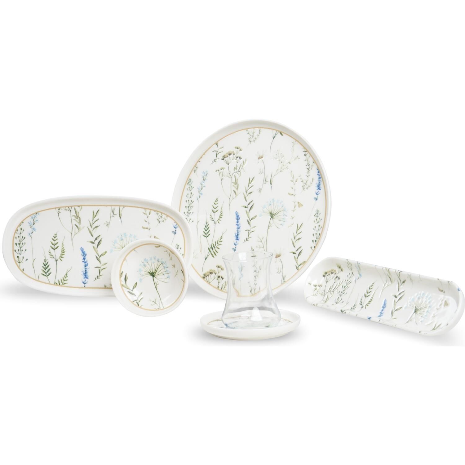 Leggno Botanical Majorelle 26 Parça Kahvaltı Takımı