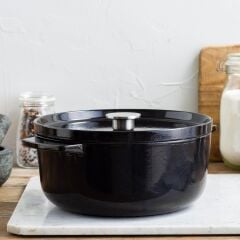 KitchenAid Döküm Demir Tencere Siyah 26 cm - 5.2 L