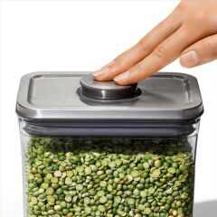 Oxo Çelik Büyük Kare Orta 4 Litre Saklama Kabı