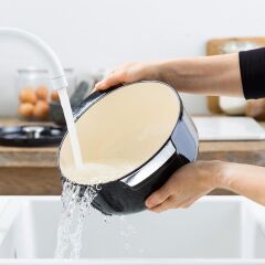 KitchenAid Döküm Demir Tencere Siyah 22 cm - 3.3 L