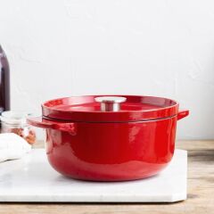 KitchenAid Döküm Demir Tencere Kırmızı 22 cm - 3.3 L