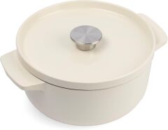 KitchenAid Döküm Demir Tencere Krem 22 cm - 3.3 L