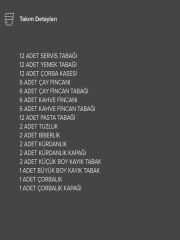 GÜRAL PORSELEN 85 PARCA YEMEK TAKIMI