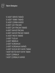 GÜRAL PORSELEN 85 PARCA YEMEK TAKIMI