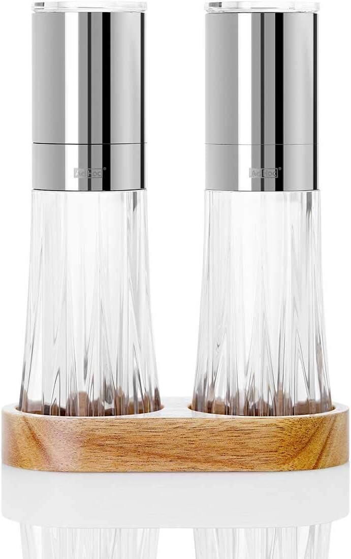 Adhoc Menage Kristal Karabiber Tuz Değirmen Set 17 cm