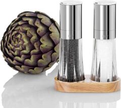 Adhoc Menage Kristal Karabiber Tuz Değirmen Set 17 cm