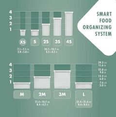 Zwilling Fresh & Save CUBE Saklama Kabı M, şeffaf-beyaz