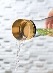 LEGGNO VETRO CAM SÜRAHİ 1 LT BAKIR KAPAK