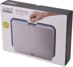 Joseph Joseph Nest  Büyük 3'lü Kesme Tahtası Seti - Gri/Mavi