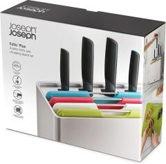 Joseph Joseph Folio Plus Bıçak ve Doğrama Tahtası Seti 8 Parça - Renkli