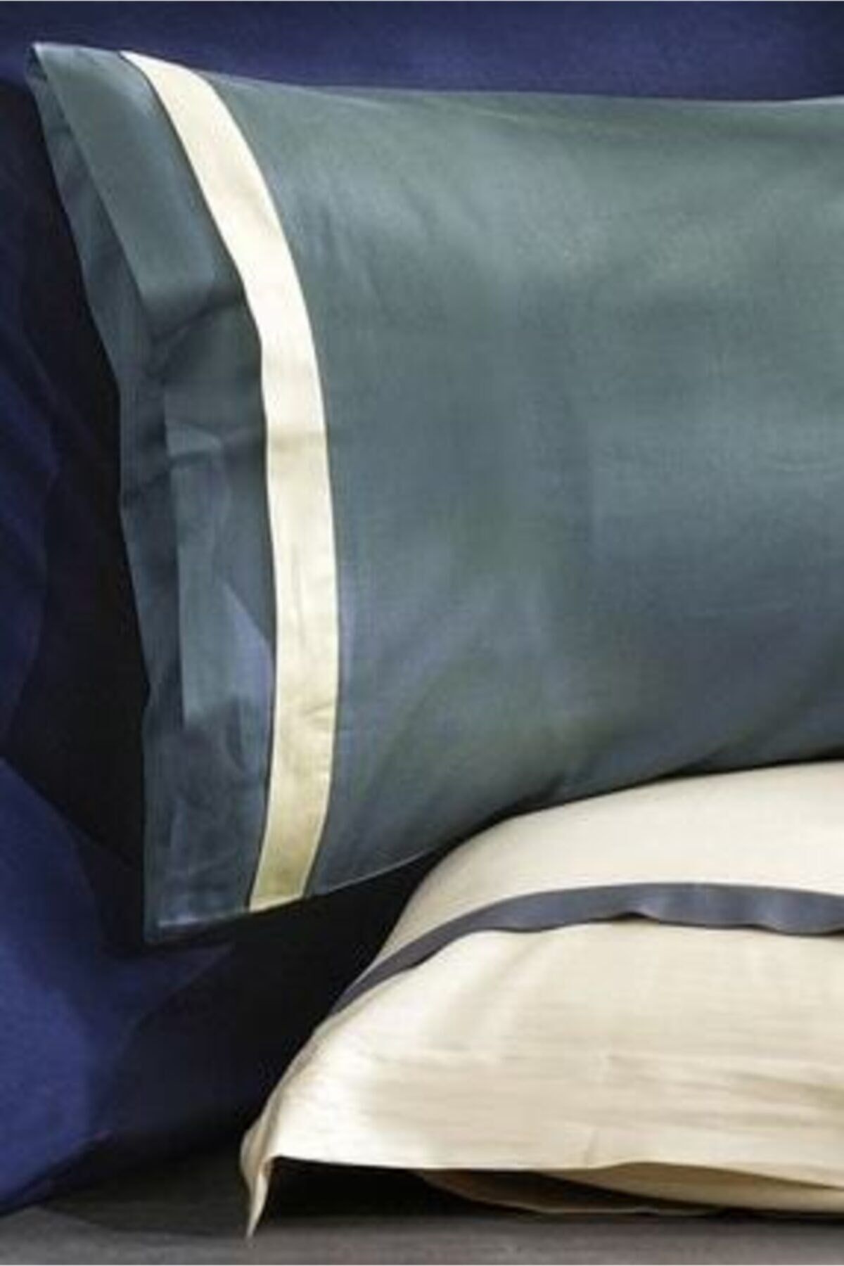 NAZİK HOME ELİTE NEVRESİM TAKIMI MAVİ-BEJ